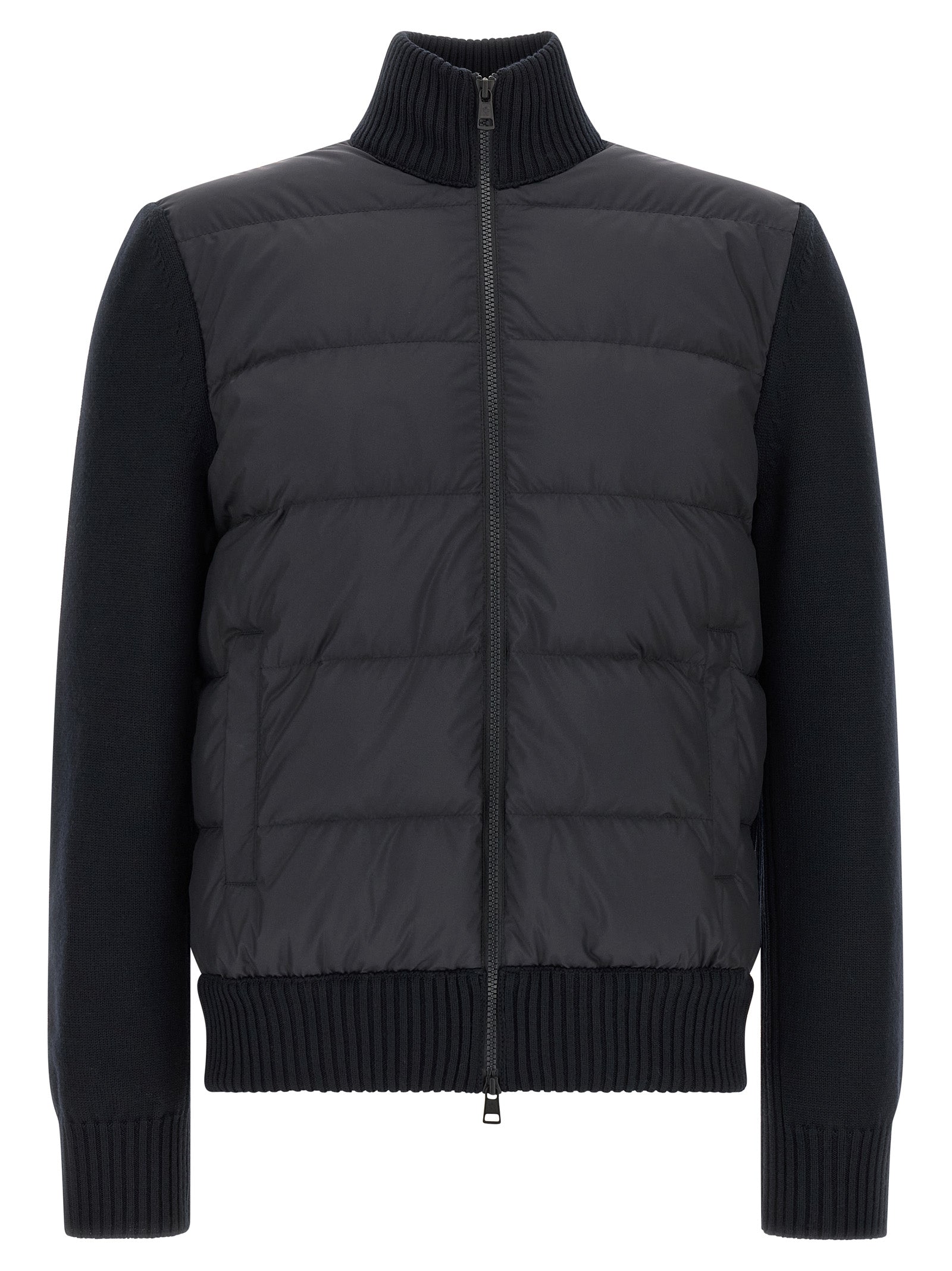 Blauer Cardigan aus Polyester Moncler