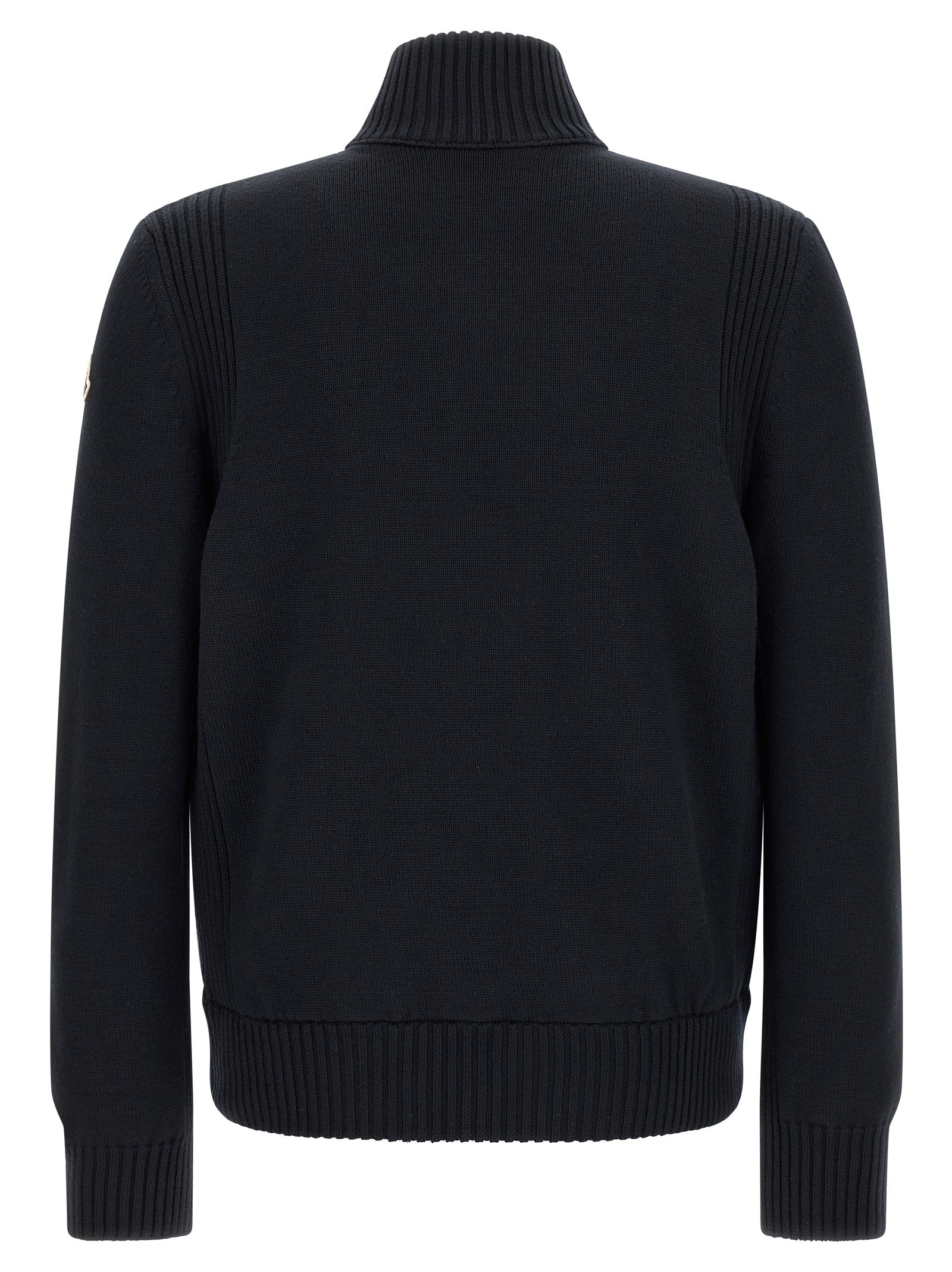 Blauer Cardigan aus Polyester Moncler