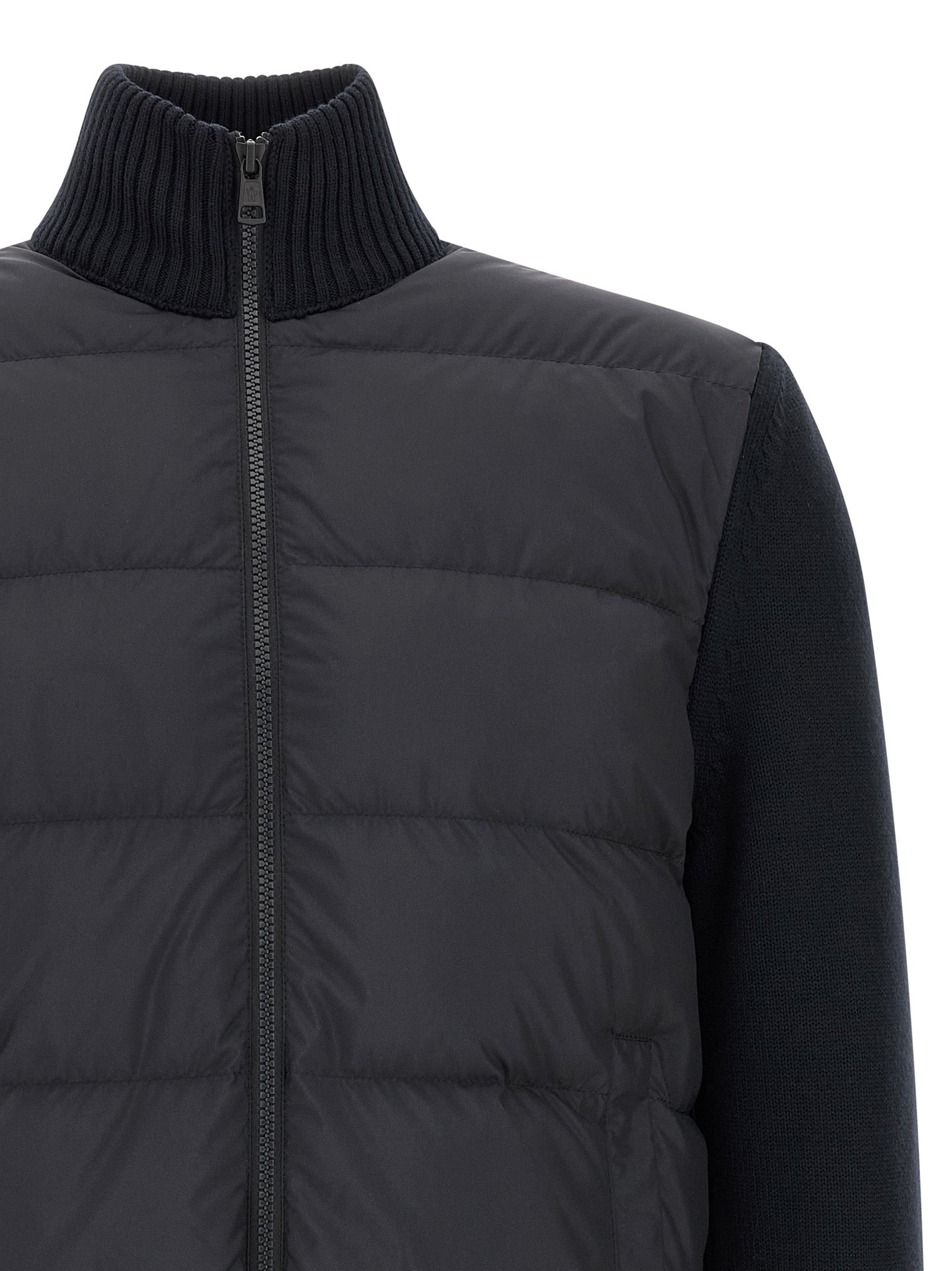 Blauer Cardigan aus Polyester Moncler