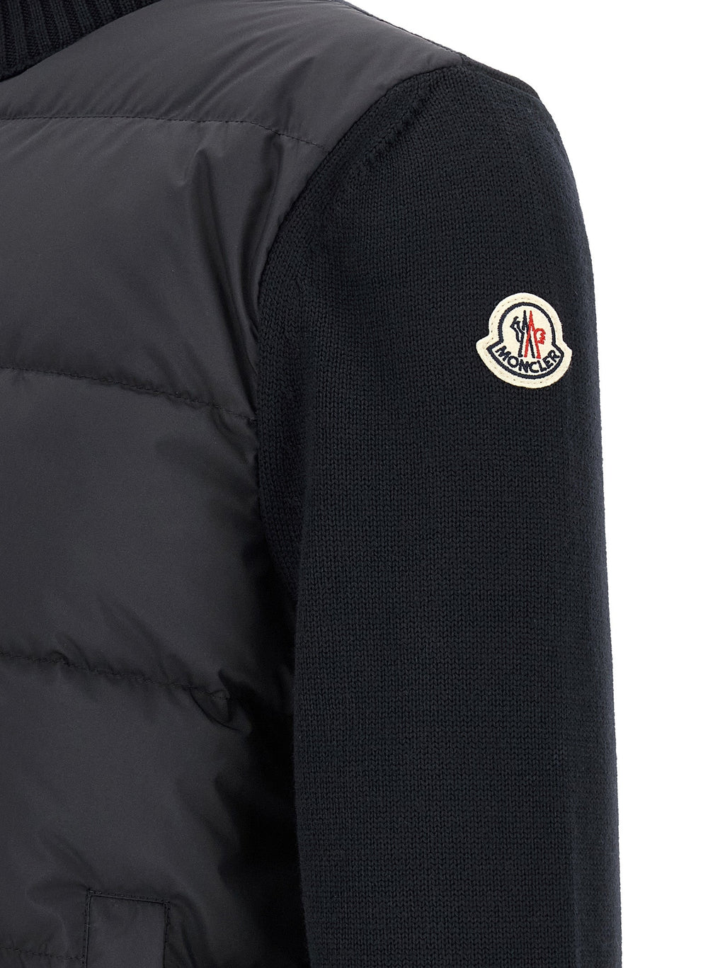 Blauer Cardigan aus Polyester Moncler