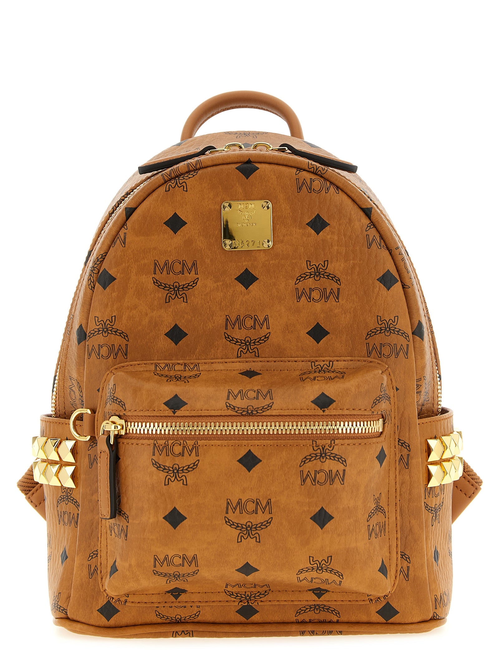Brauner Rucksack aus Polyethylen
