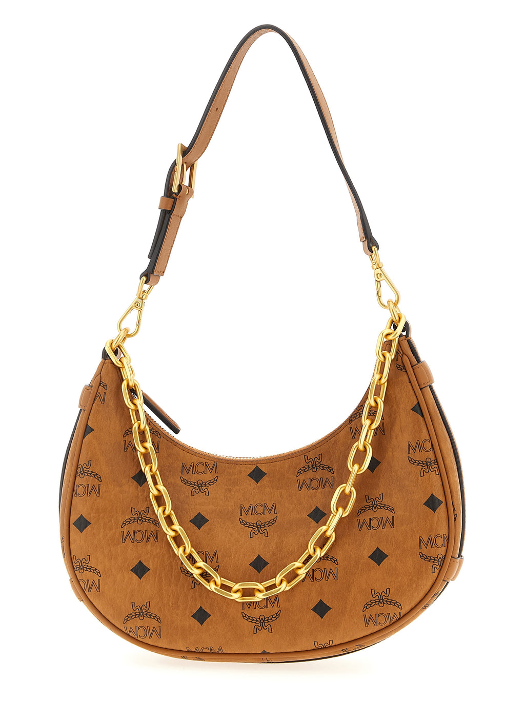 Schultertasche aus braunem Polyethylen