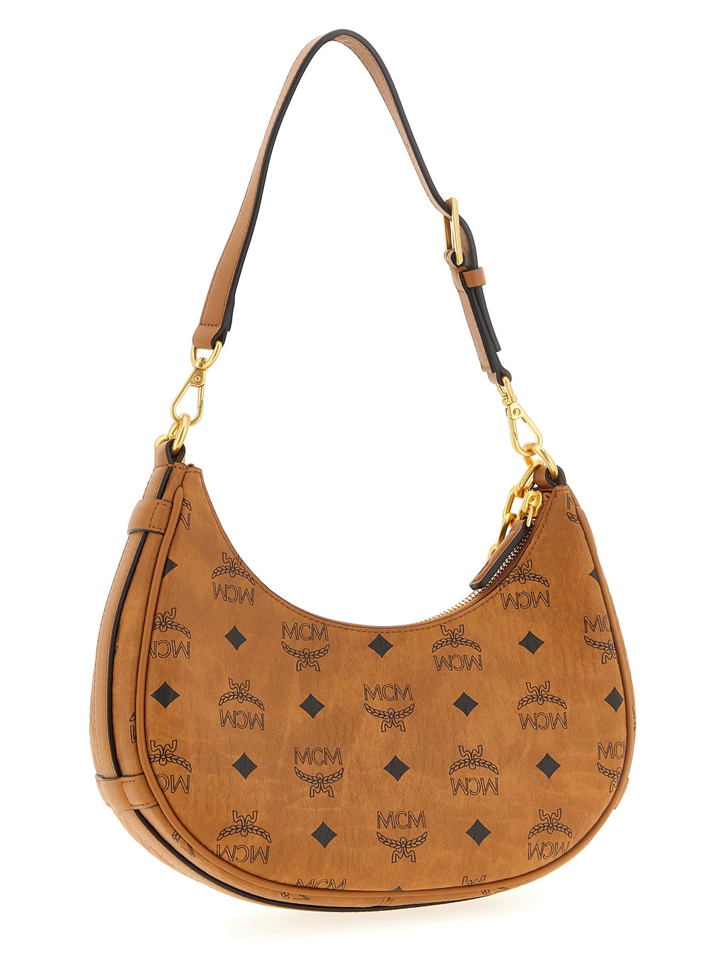 Schultertasche aus braunem Polyethylen