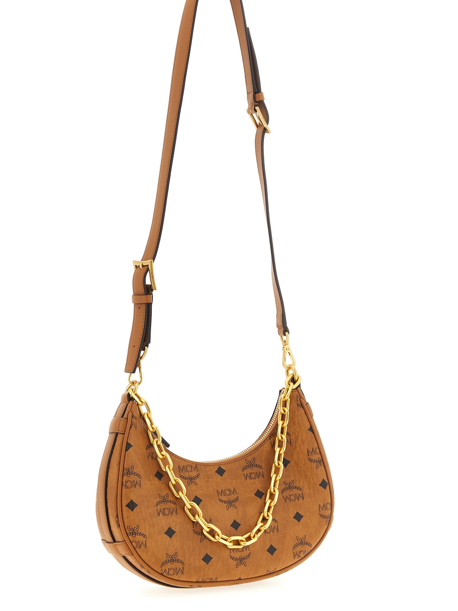 Schultertasche aus braunem Polyethylen