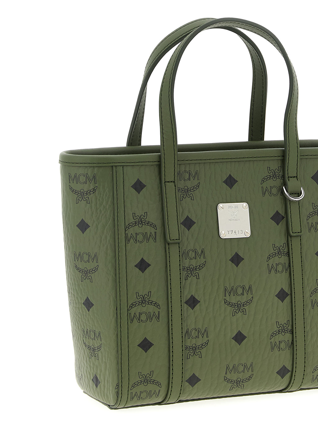 Zweifarbige Shopper-Tasche aus Polyethylen