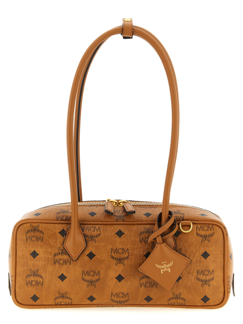 Schultertasche aus braunem Polyethylen