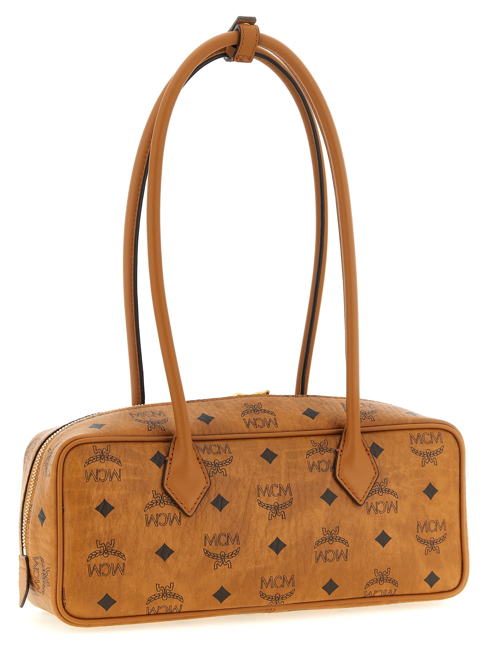 Schultertasche aus braunem Polyethylen