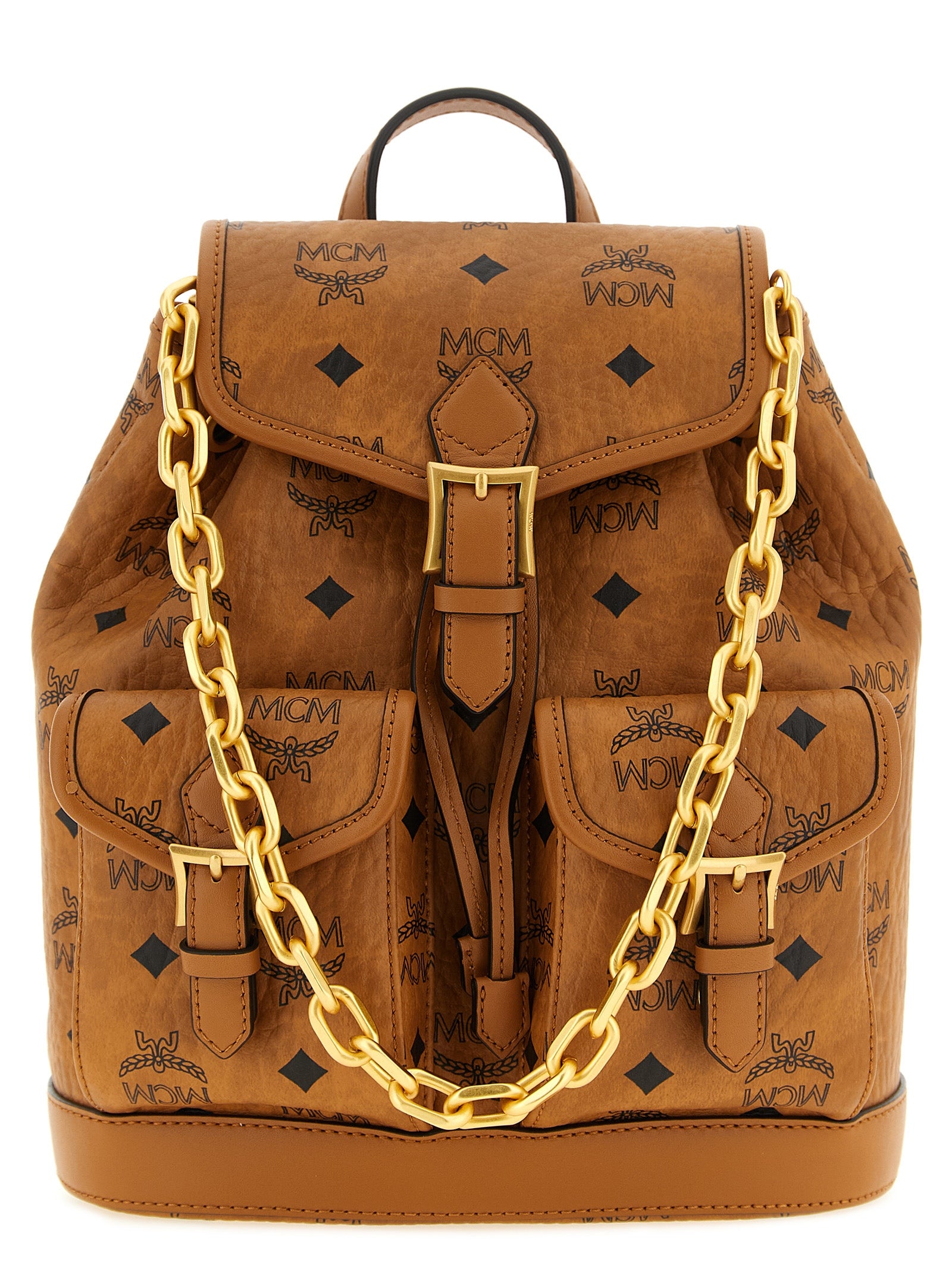 Brauner Rucksack aus Polyethylen