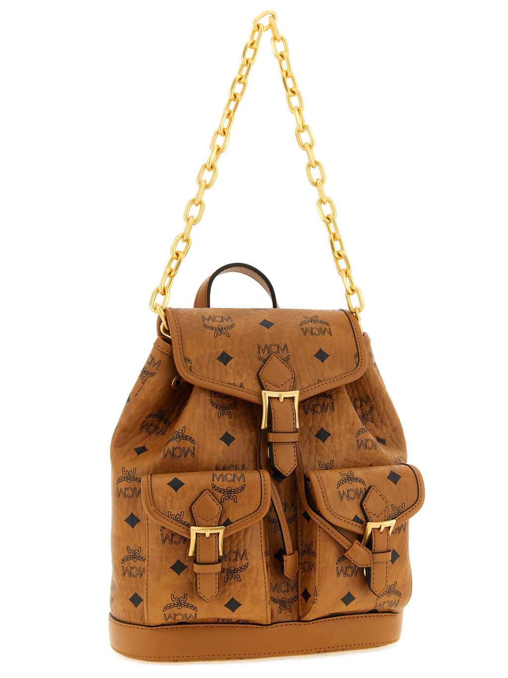 Brauner Rucksack aus Polyethylen