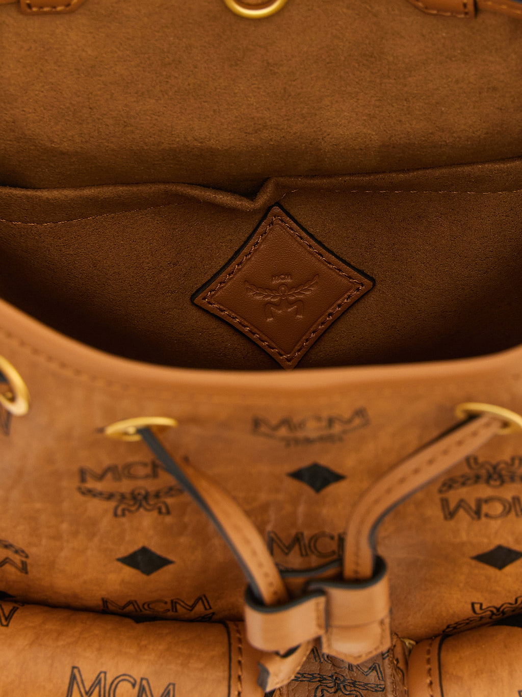 Brauner Rucksack aus Polyethylen