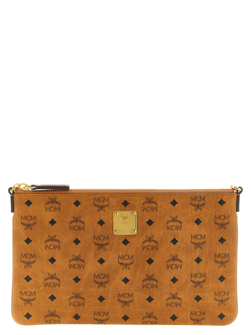 Braune Clutch aus Polyurethan