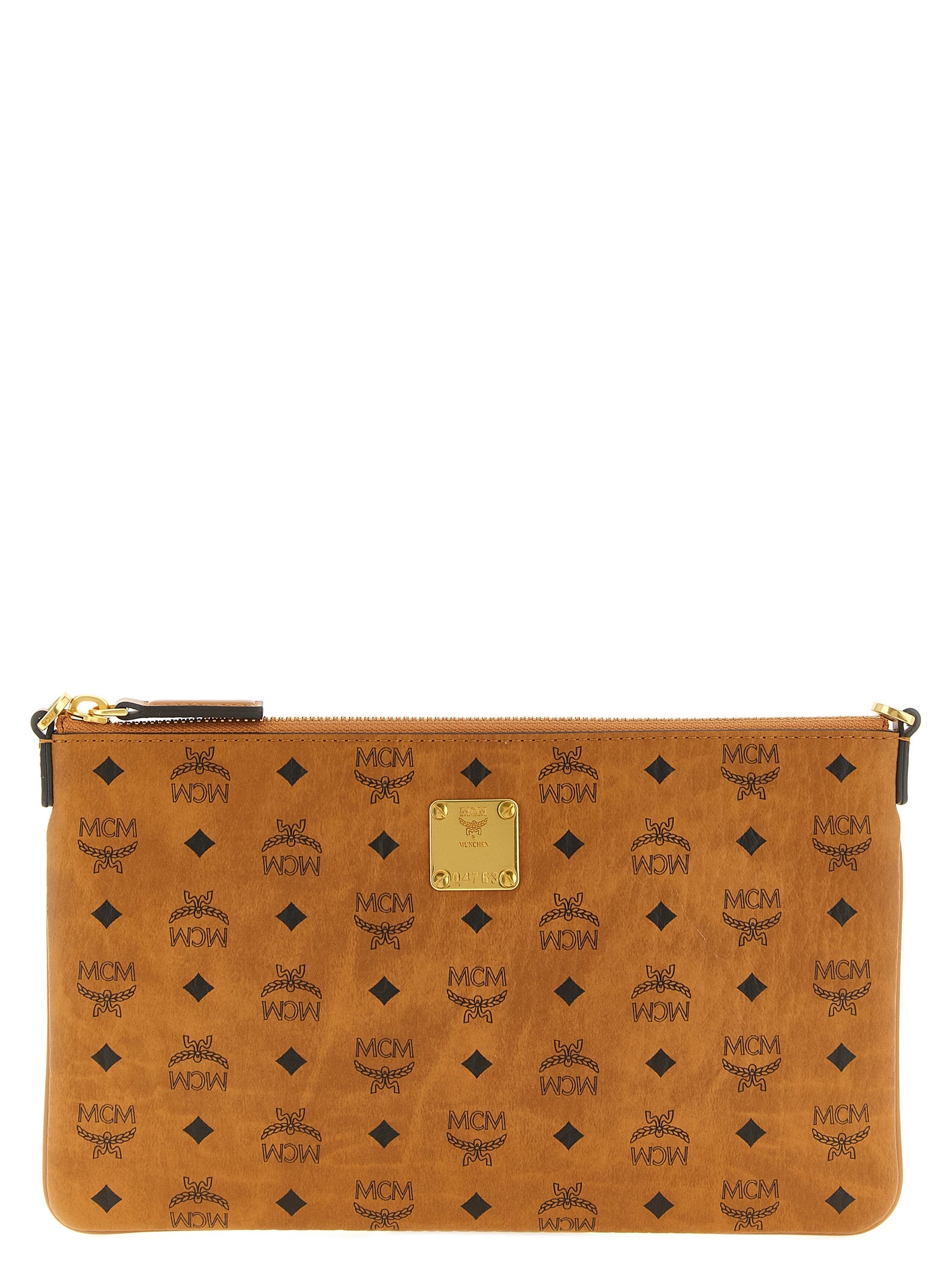 Braune Clutch aus Polyurethan