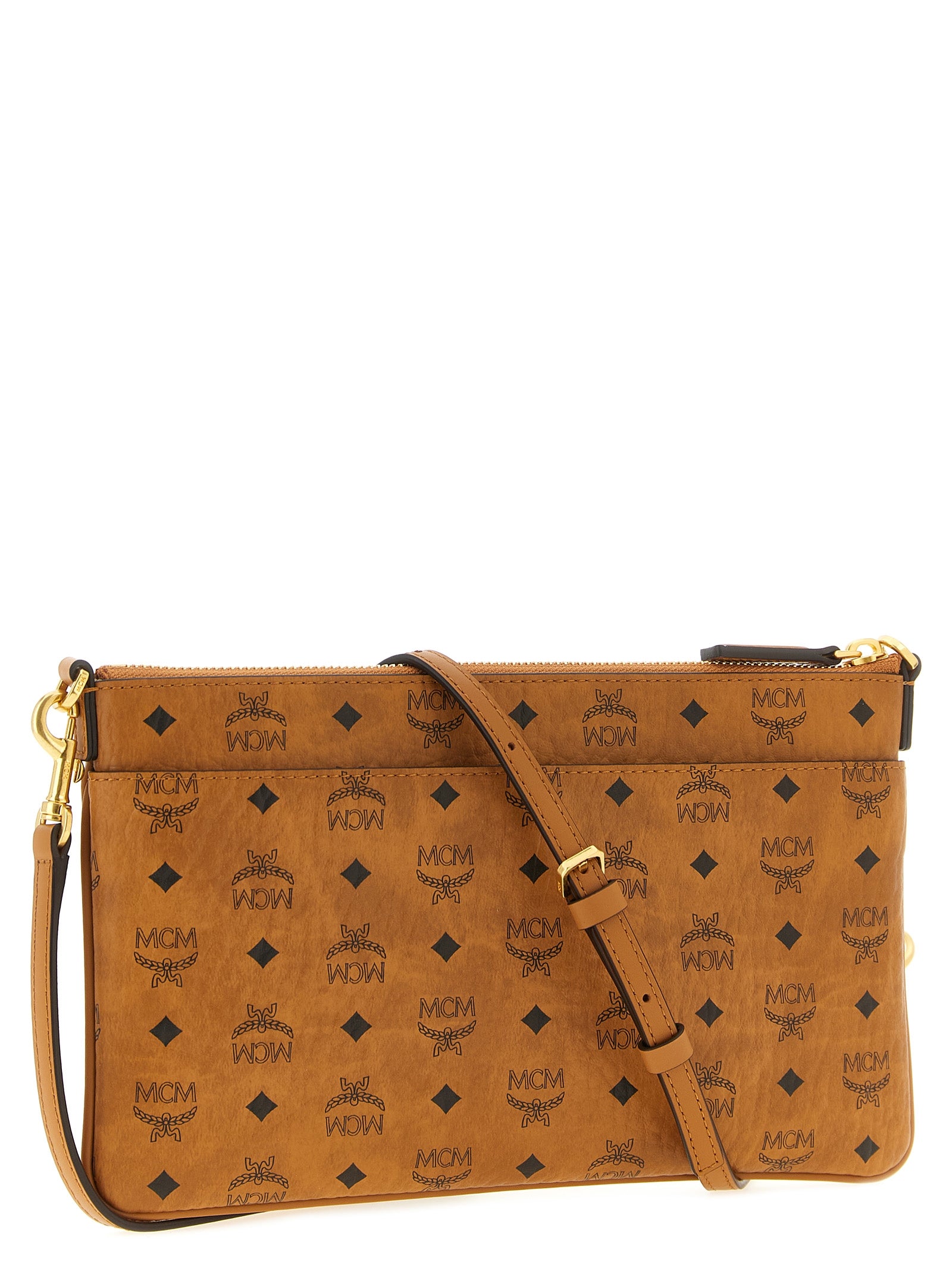 Braune Clutch aus Polyurethan