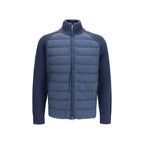 Blaue Shell-Jacke aus Polyamid