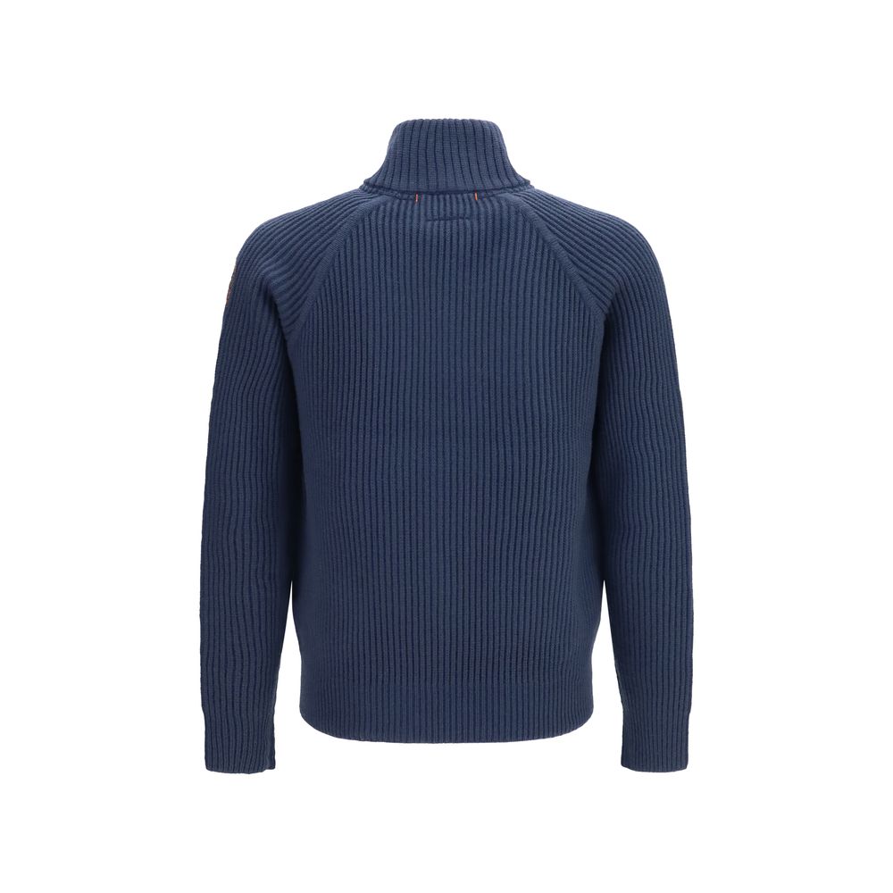 Blaue Shell-Jacke aus Polyamid