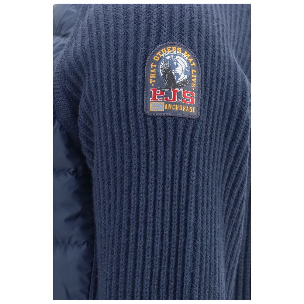 Blaue Shell-Jacke aus Polyamid