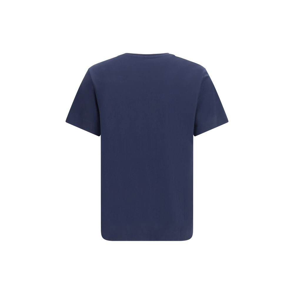 Blaues Baumwoll-Sportswear-T-Shirt