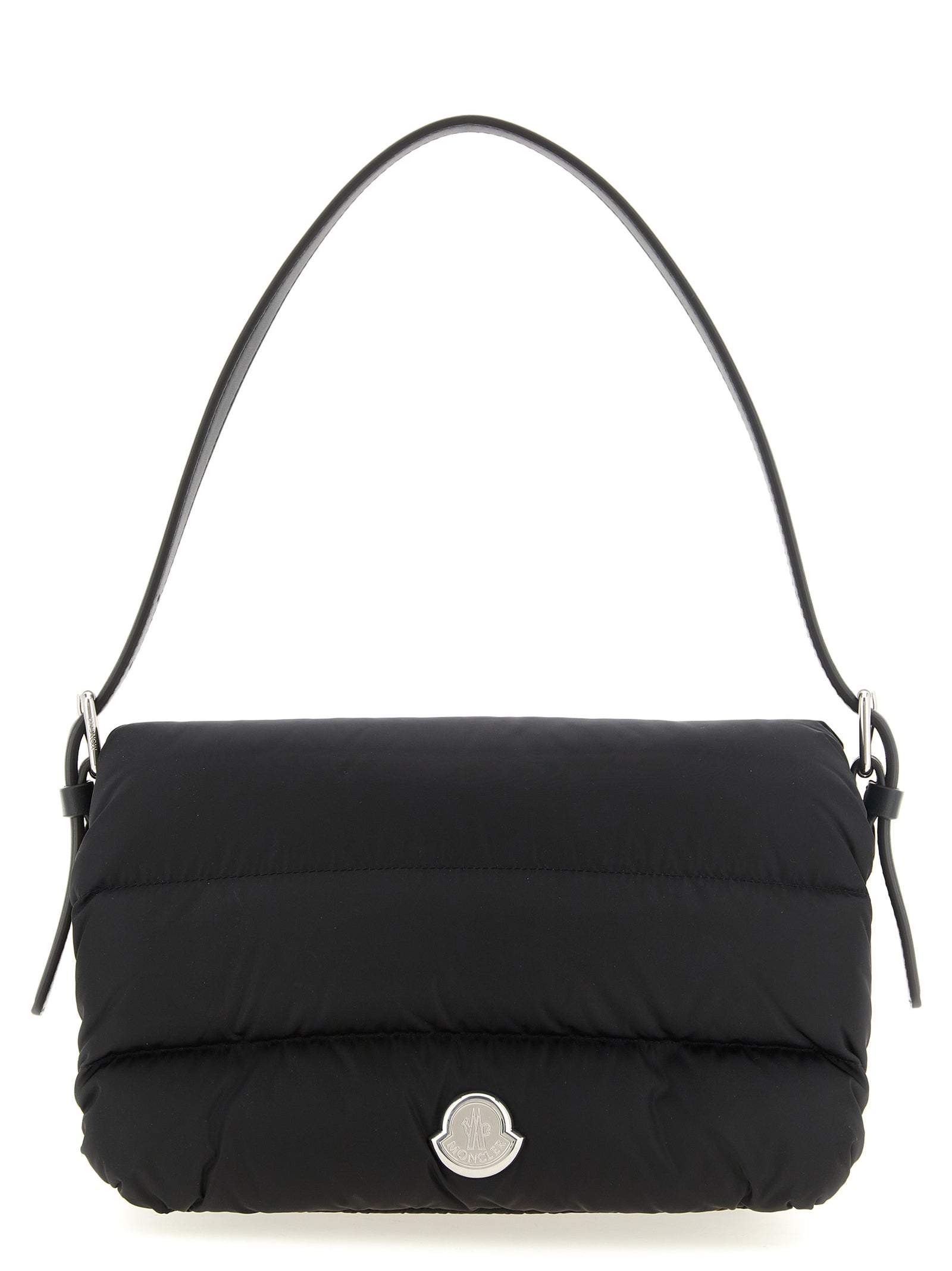 Schwarze Schultertasche aus Polyamid