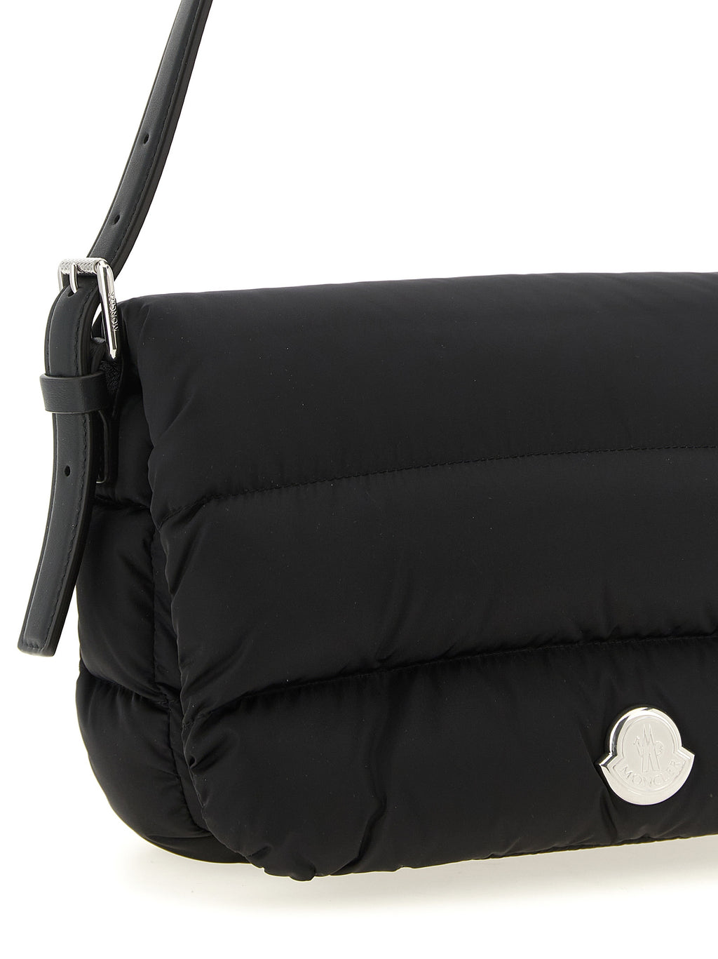 Schwarze Schultertasche aus Polyamid