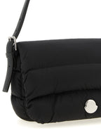 Schwarze Schultertasche aus Polyamid