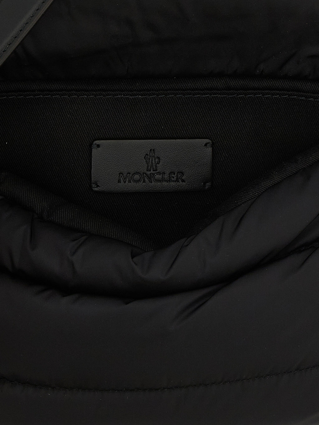Schwarze Schultertasche aus Polyamid