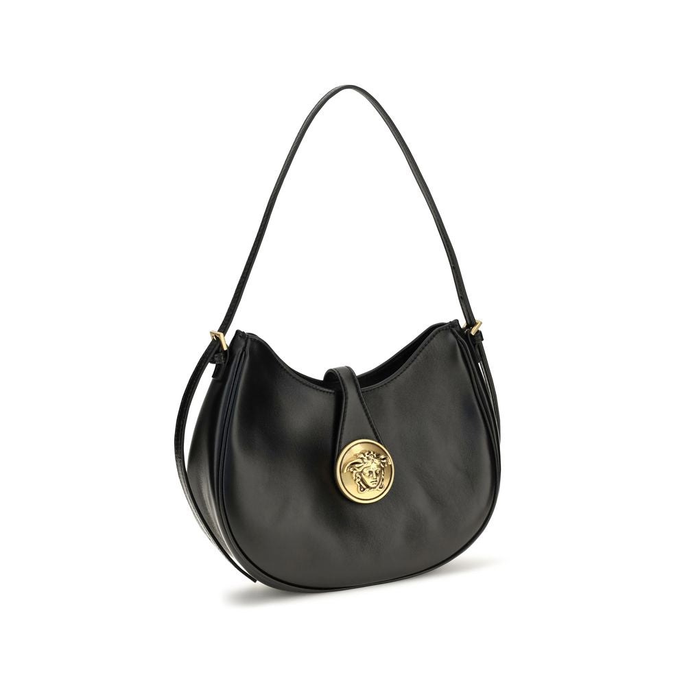 Schwarze Bos Taurus Kalbsleder Schultertasche