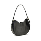 Schwarze Bos Taurus Kalbsleder Schultertasche
