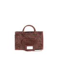 Handtasche aus bordeauxrotem Lammleder Ovis Aries Aries