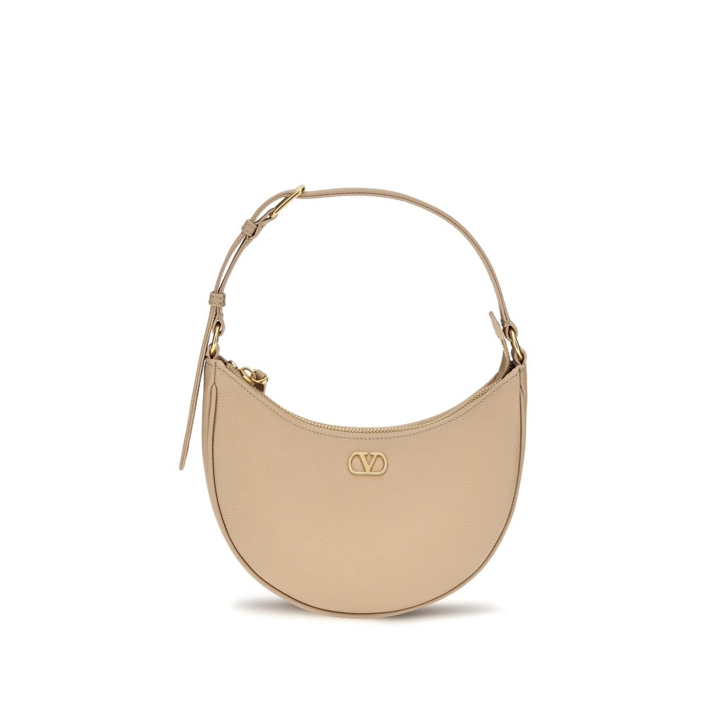 Beige Kalbsleder Bos Taurus Schultertasche