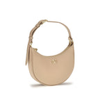 Beige Kalbsleder Bos Taurus Schultertasche