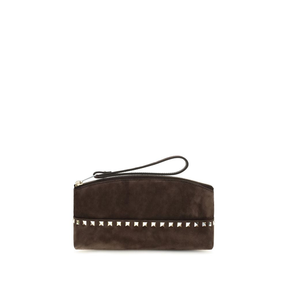 Braune Wildleder-Handtasche