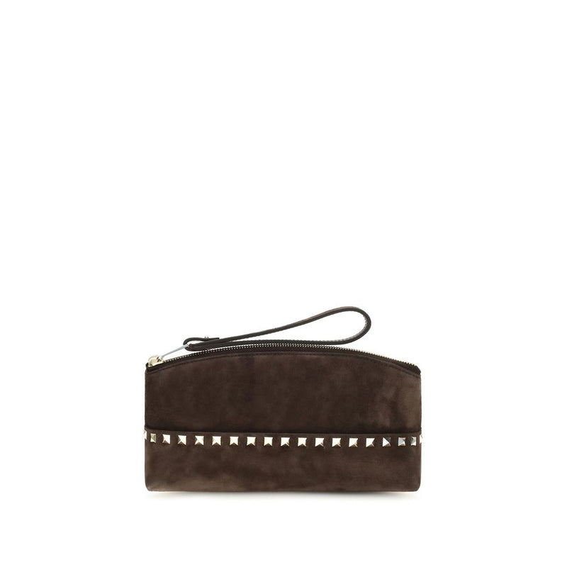 Braune Wildleder-Handtasche