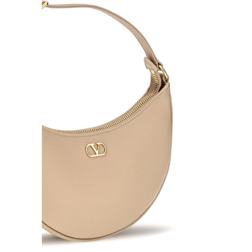 Beige Kalbsleder Bos Taurus Schultertasche