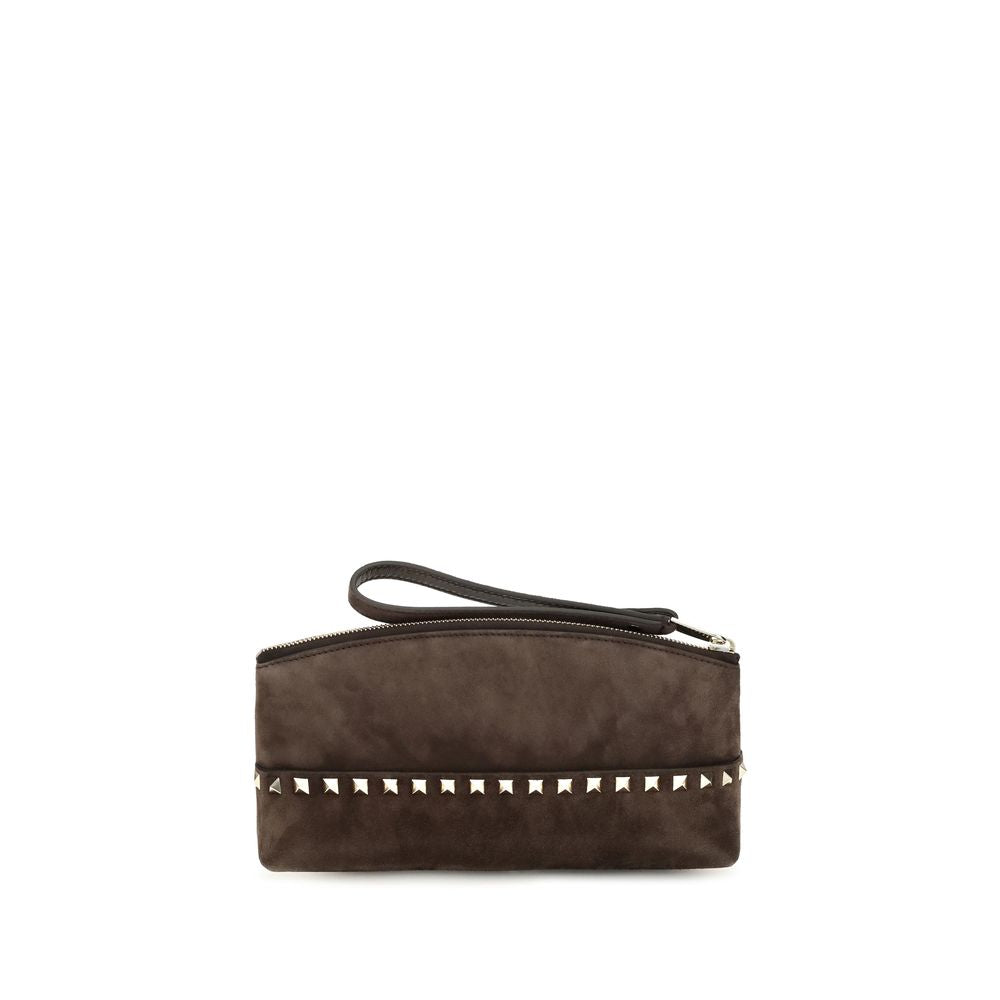 Braune Wildleder-Handtasche