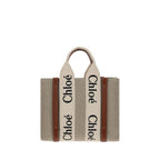 Braune Leinen Handtasche
