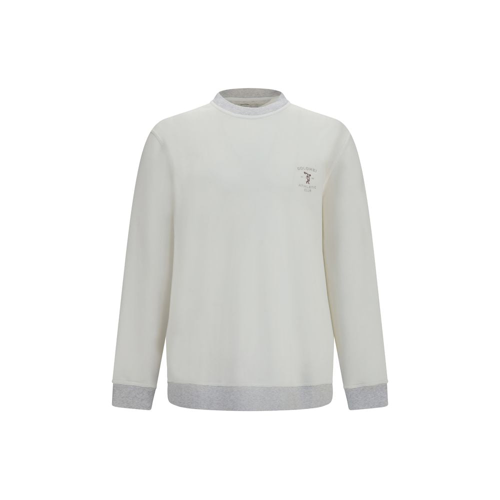 Weißes Baumwoll-Sweatshirt