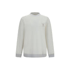 Weißes Baumwoll-Sweatshirt