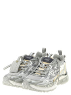 Silberne Polyester-Sneaker für sportliche Auftritte