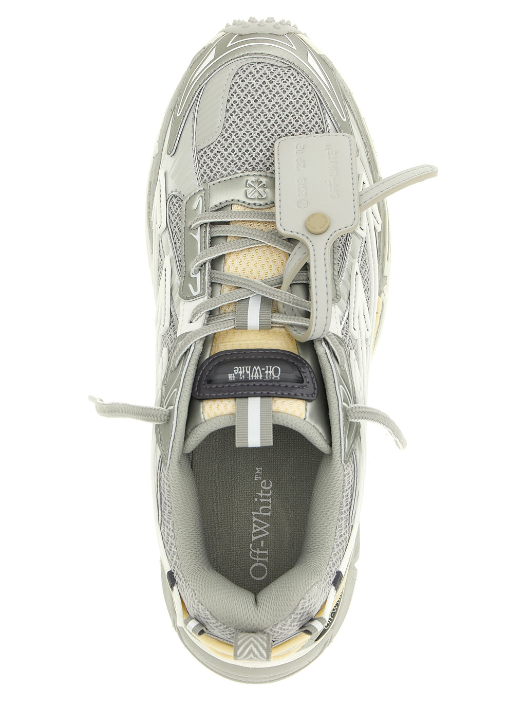 Silberne Polyester-Sneaker für sportliche Auftritte