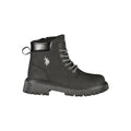 Schwarze Ankle Boots aus Polyester