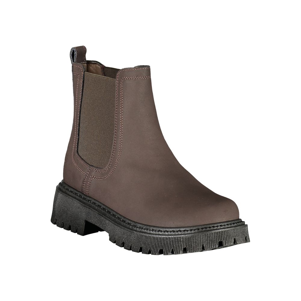 Braune Ankle Boots aus Polyethylen