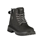 Schwarze Ankle Boots aus Polyester