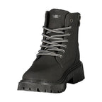 Schwarze Ankle Boots aus Polyester