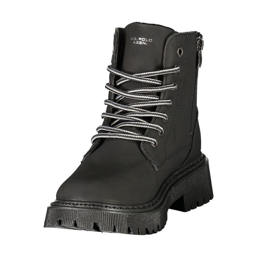 Schwarze Ankle Boots aus Polyester