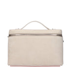 Beige Leder Handtasche