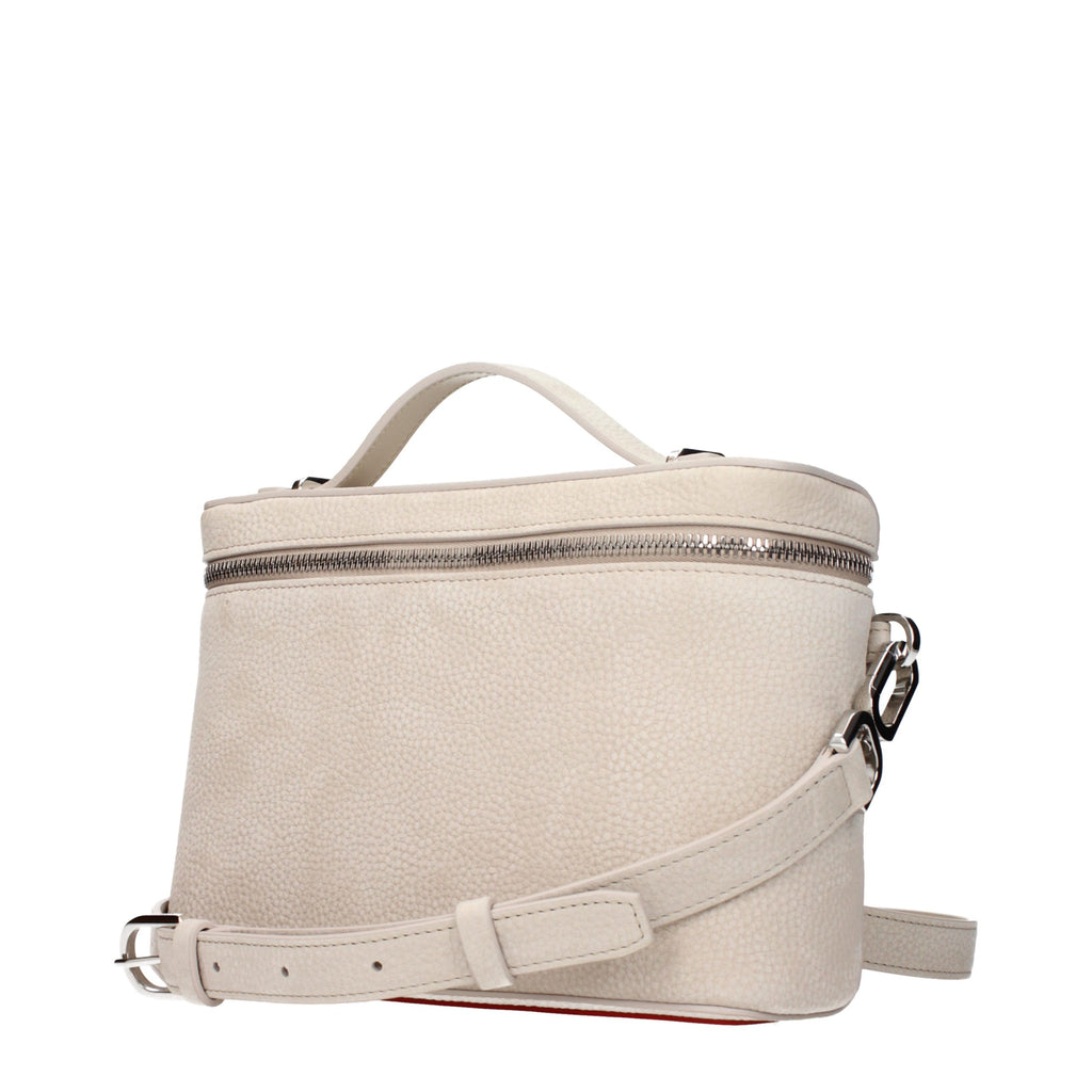 Beige Leder Handtasche