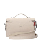 Beige Leder Handtasche