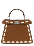 Braune Kalbsleder-Handtasche
