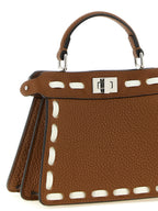 Braune Kalbsleder-Handtasche