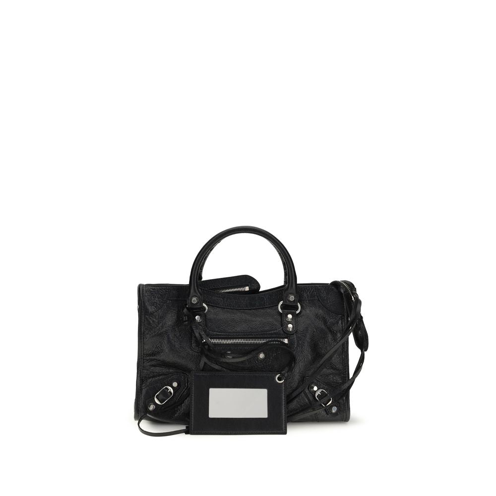 Schwarze Lammleder Schultertasche Ovis Aries Aries